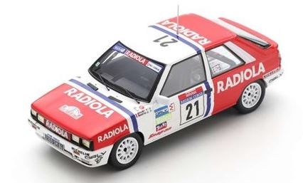 Spark Model - RENAULT 11 N.21 TOUR DE CORSE RALLY DE FRANCE 1987 ROUBY-MARTIN 1:43 - Cod. SF146