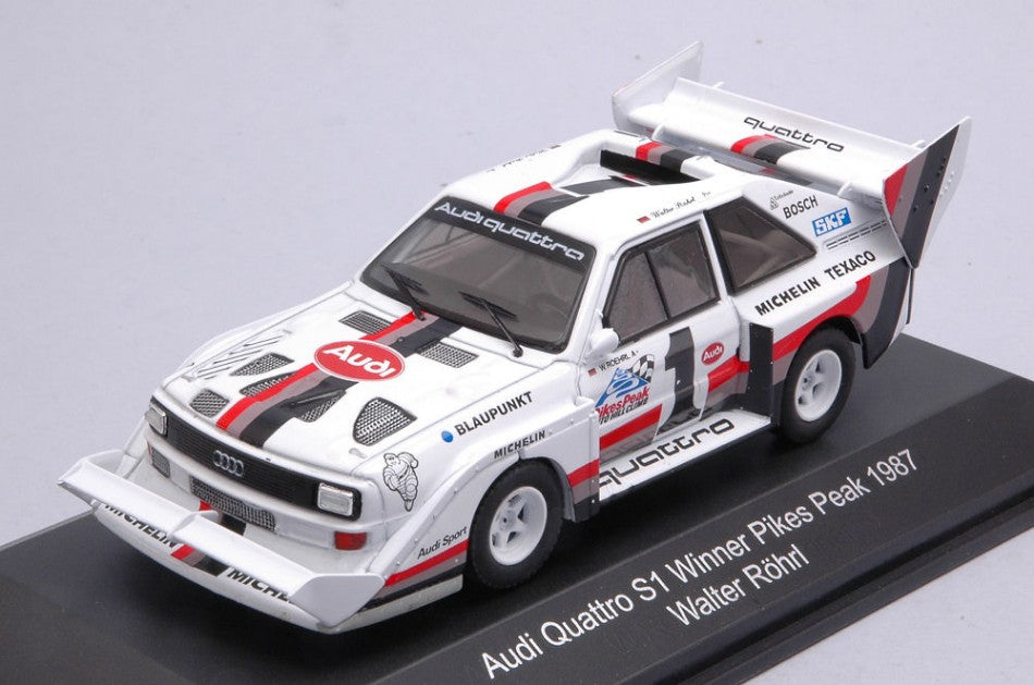 Cmr Classic Model Replicars - AUDI QUATTRO S1 N.1 WINNER PIKES PEAK 1987 WALTER ROHRL 1:43 - Cod. WRC018