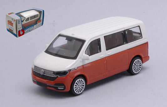 Burago - VW T6.1 BUS 2020 WHITE/ORANGE 1:43 - Cod. BU30434G