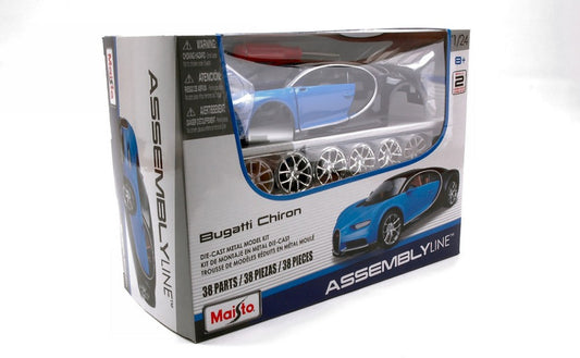 Maisto - BUGATTI CHIRON BLUE KIT 1:24 - Cod. MI39514B