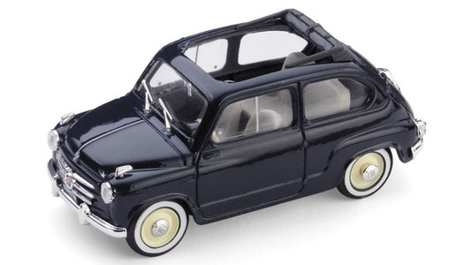 Brumm - FIAT 600 CONVERTIBILE APERTA 1956 BLEU SCURO 1:43 - Cod. BM0248-06