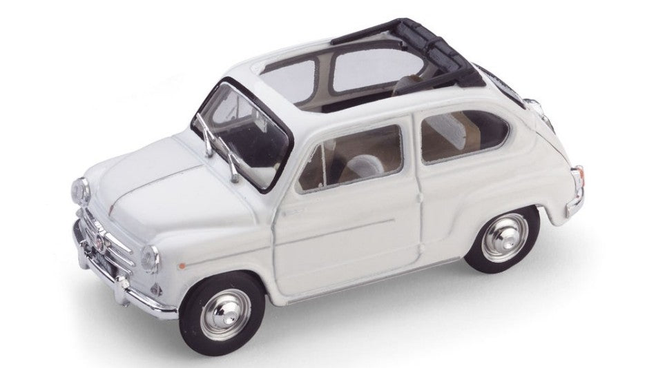 Brumm - FIAT 600 D BERLINA 1960 TRASFORMABILE APERTA BIANCO 1:43 - Cod. BM0317-12