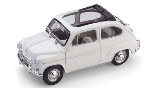 Brumm - FIAT 600 D BERLINA 1960 TRASFORMABILE APERTA BIANCO 1:43 - Cod. BM0317-12