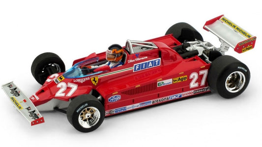 Brumm - FERRARI 126 CK GILLES VILLENEUVE 1981 N.27 ITALY GP 1:43 - Cod. BM0390CH