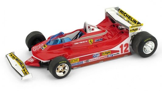 Brumm - FERRARI 312 T4 G.VILLENEUVE 1979 N.12 PROVE ALETTONE USA OVEST GP 1:43 - Cod. BM0578B