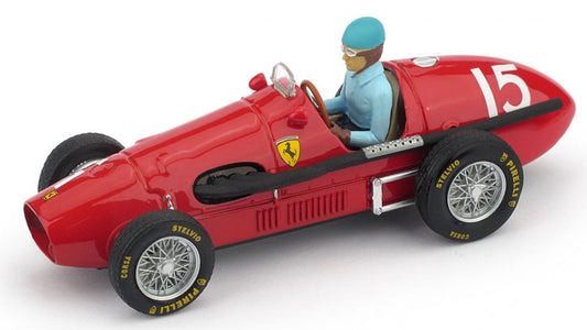 Brumm - FERRARI 500F2 ALBERTO ASCARI 1952 N.15 WINNER BRITISH GP W/PILOTE 1:43 - Cod. BM0035CH