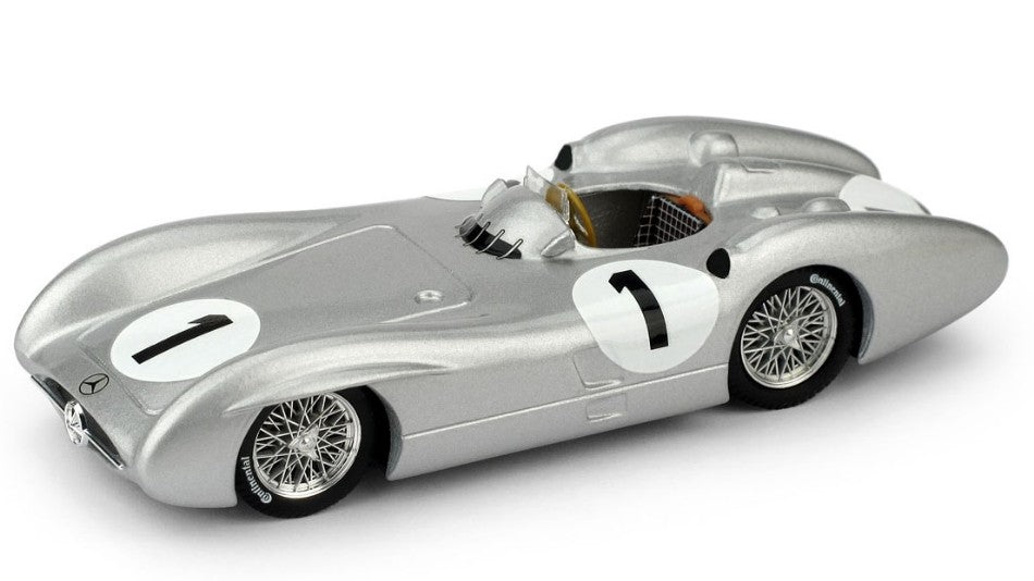 Brumm - MERCEDES W 196 J.M.FANGIO 1954 N.1 4th GR.BRITAIN GP WORLD CHAMPION 1:43 - Cod. BM0325