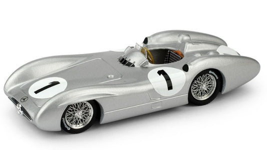 Brumm - MERCEDES W 196 J.M.FANGIO 1954 N.1 4th GR.BRITAIN GP WORLD CHAMPION 1:43 - Cod. BM0325