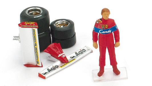 Brumm - PILOTINO DIDIER PIRONI + ALETTONI + SET GOMME 1:43 - Cod. BMCH02T