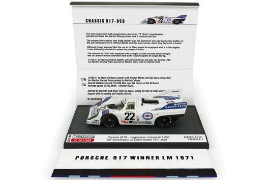 Brumm - PORSCHE 917K MARTINI N.22 WINNER LM 1971 MARKO-VAN LENNEP 1:43 - Cod. BMS2104