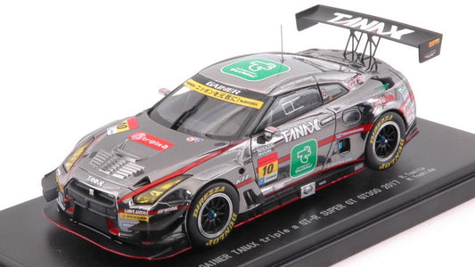 Ebbro - NISSAN GT-R N.10 18th SUPER GT300 2017 R.TOMITA-H.YOSHIDA 1:43 - Cod. EB45526