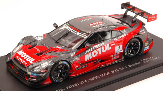 Ebbro - NISSAN GT-R N.1 13th OKAYAMA 2015 SUPER GT500 MATSUDA-QUINTARELLI 1:43 - Cod. EB45260