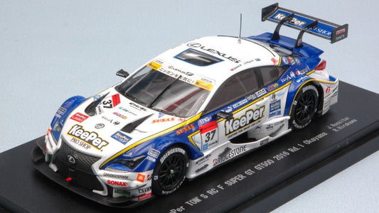 Ebbro - LEXUS RC F N.37 2nd SUPER GT500 OKAYAMA 2016 J.ROSSITER-R.HIRAKAWA 1:43 - Cod. EB45385