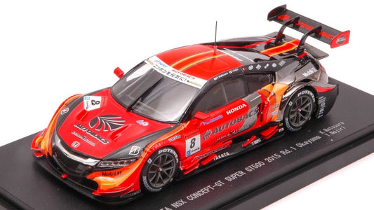 Ebbro - HONDA NSX N.8 4th SUPER GT500 OKAYAMA 2015 K.MATSUURA-T.NOJIRI 1:43 - Cod. EB45272