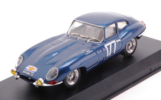 Best Model - JAGUAR E COUPE' N.177 DNF TOUR D.FRANCE 1963 CARDI-KLUKASZENWSKI 1:43 - Cod. BT9342