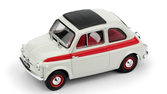 Brumm - FIAT 500 1959 TETTO APRIBILE SPORT 2a SERIE CHIUSA BIANCO/ROSSO 1:43 - Cod. BM0604