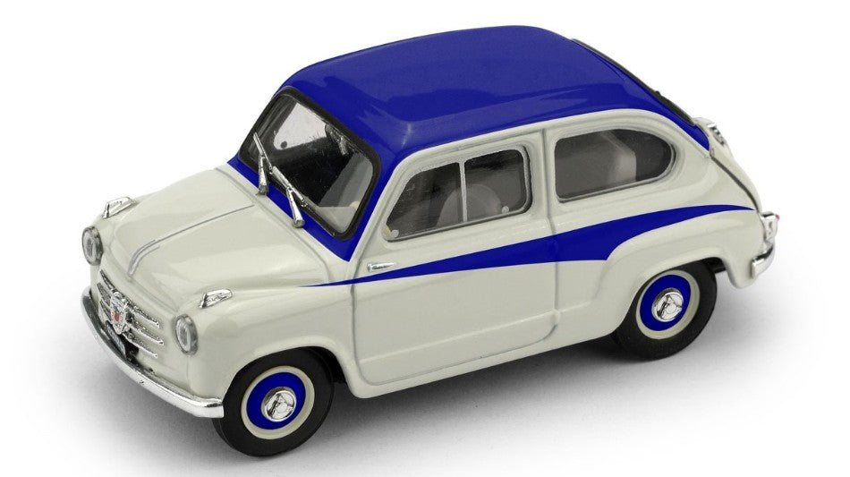 Brumm - FIAT ABARTH 750 1956 GRIGIO CHIARO/TETTO A CONTRASTO FREGI BLU 1:43 - Cod. BM0645-02