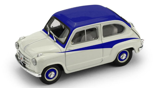 Brumm - FIAT ABARTH 750 1956 GRIGIO CHIARO/TETTO A CONTRASTO FREGI BLU 1:43 - Cod. BM0645-02