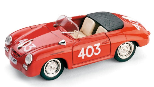 Brumm - PORSCHE 356 N.403 27th (3rd CLASS) MM 1957 H.v.SAUCHEN G.BIALAS 1:43 - Cod. BM0207