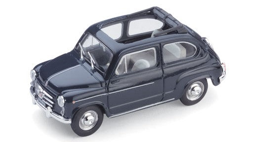 Brumm - FIAT 600 D BERLINA 1960 TRASFORMABILE APERTA BLEU SCURO 456 1:43 - Cod. BM0317-10