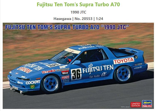 Hasegawa - FUJITSU TEN TOM'S SUPRA TURBO A70 1990 JTC KIT 1:24 - Cod. HA20553