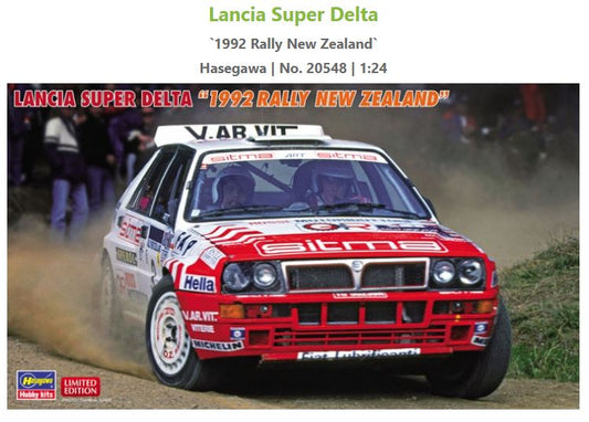 Hasegawa - LANCIA SUPER DELTA RALLY NEW ZELAND 1992 KIT 1:24 - Cod. HA20548