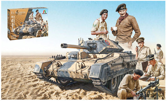 Italeri - CRUSADER Mk.III BRITISH TANK CREW EL ALAMEIN OCTOBER 1942 KIT 1:35 - Cod. IT6592