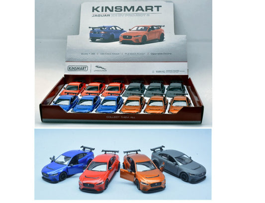 Kinsmart - JAGUAR XE SV PROJECT 8 COL.ASS. cm 12 - Cod. KT5416D