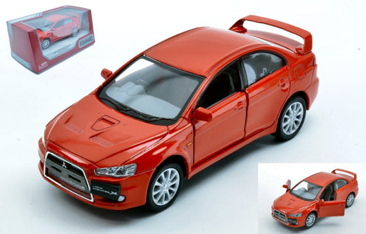 Kinsmart - MITSUBISHI LANCER EVO X 2008 RED 1:36 cm 12 BOX - Cod. KT5329WR