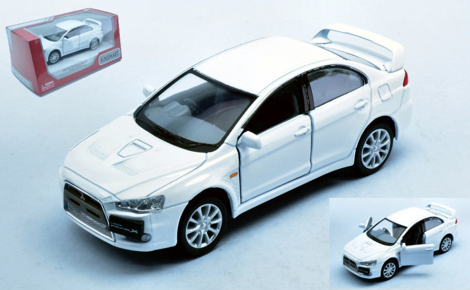 Kinsmart - MITSUBISHI LANCER EVO X WHITE 1:36 cm 12 BOX - Cod. KT5329WW