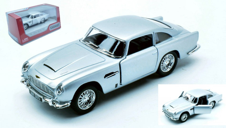 Kinsmart - ASTON MARTIN DB5 SILVER cm 12 BOX - Cod. KT5406WS