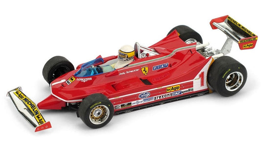 Brumm - FERRARI 312 T5 JODY SCHECKTER 1980 N.1 ARGENTINA GP + PILOTA 1:43 - Cod. BM0574CH