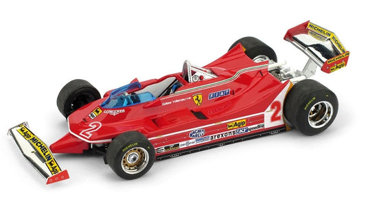 Brumm - FERRARI 312 T5 GILLES VILLENEUVE 1980 N.2 BRAZIL GP 1:43 - Cod. BM0575