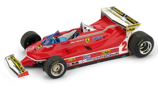 Brumm - FERRARI 312 T5 GILLES VILLENEUVE 1980 N.2 5th MONACO GP 1:43 - Cod. BM0577