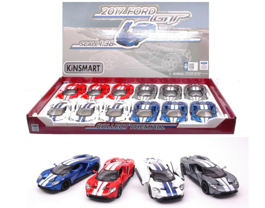 Kinsmart - FORD GT 2017 W/STRIPES ASS.cm 12 1:38 - Cod. KT5391DF