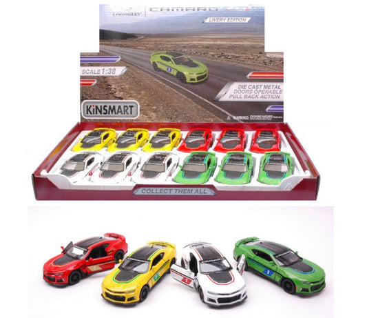Kinsmart - CHEVROLET CAMARO ZL1 COL.ASS.cm 12 1:38 - Cod. KT5399DF