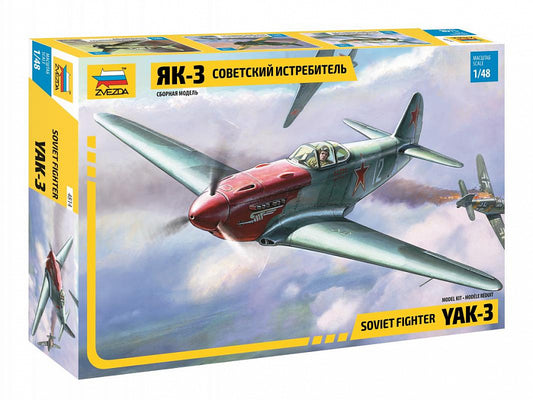 Zvezda - YAK-3 SOVIET WWII FIGHTER KIT 1:48 - Cod. Z4814