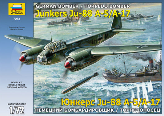 Zvezda - JUNKERS JU88 A-17/A-5 KIT 1:72 - Cod. Z7284