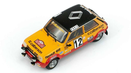 Spark Model - RENAULT 5 GR.2 N.12 3rd MONTE CARLO 1978 G.FREQUELIN-J.DELAVAL 1:43 - Cod. S6035