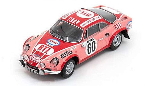Spark Model - ALPINE A110 1800 N.60 RALLY MONTE CARLO 1972 P.MOSS-CARLSSON-E.CRELLIN - Cod. S6109