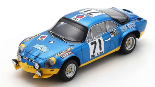 Spark Model - ALPINE A110 N.71 WINNER CRIT.DE CEVENNES 1971 B.DARNICHE-A.MAHE 1:43 - Cod. SF135