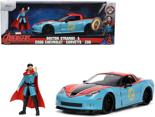 Jada Toys - CHEVROLET CORVETTE MARVEL DOCTOR STRANGE BLUE/RED 1:24 - Cod. JADA25024