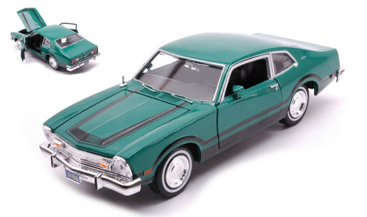 Motormax - FORD MAVERICK GRABBER 1974 GREEN/BLACK 1:24 - Cod. MTM73332GN