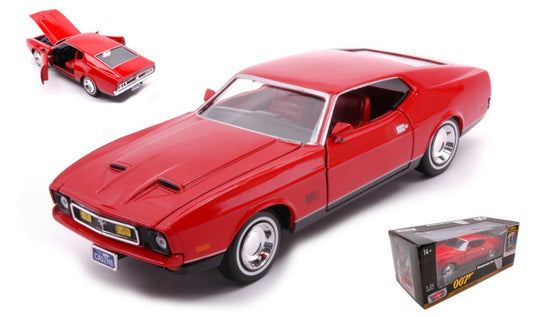 Motormax - FORD MUSTANG MACH 1 COUPE 1971 007 JAMES BOND DIAMONDS ARE FOREVER 1:24 - Cod. MTM79851