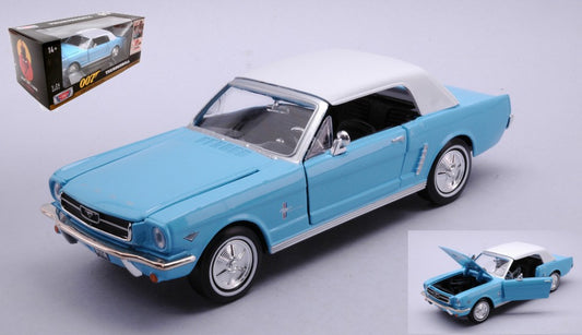 Motormax - FORD MUSTANG CONVERTIBLE 1967 007 JAMES BOND THUNDERBIRD 1:24 - Cod. MTM79855
