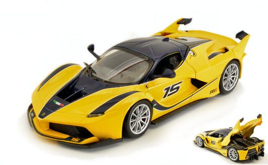 Burago - FERRARI FXX K (KERS) 2014 N.15 YELLOW 1:24 - Cod. BU26301Y