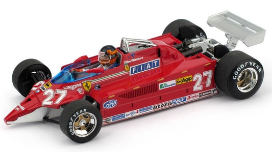 Brumm - FERRARI 126CK TURBO AEROPORTO ISTRANA 1981 1^ G.VILLENEUVE VS/F104 1:43 - Cod. BM0646CH