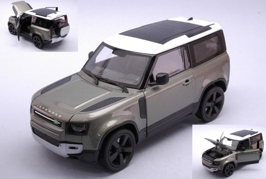 Welly - LAND ROVER DEFENDER METALLIC LIGHT GREEN 1:26 - Cod. WE24110GR