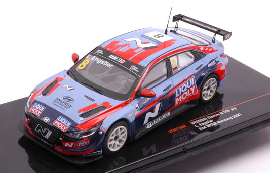 Ixo Model - HYUNDAI ELANTRA N TCR N.8 LIQUI MOLY WTCR DEUTSCHLAND 2021 ENGSTLER 1:43 - Cod. GTM156B