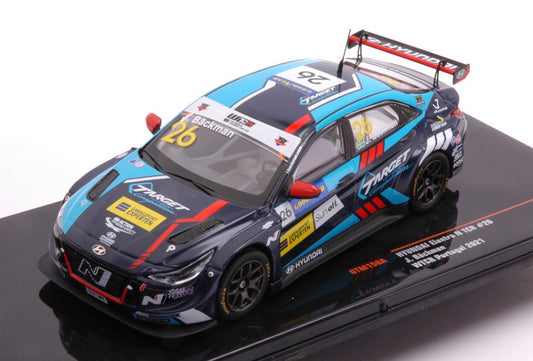 Ixo Model - HYUNDAI ELANTRA N TCR N.26 TARGET WTCR PORTUGAL 2021 J.BACKMAN 1:43 - Cod. GTM158A